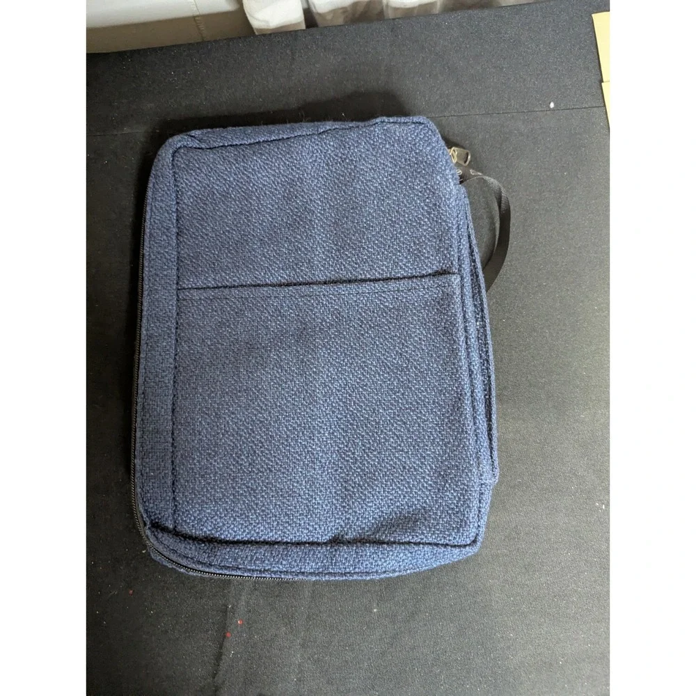 Gregg XL fabric‎ bible cover case ENTER HIS GATES with THANKSGIVING Psalm 100:4